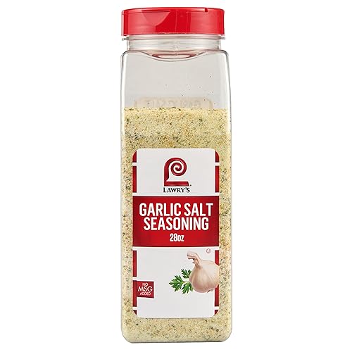 Lawry's Coarse Grind Garlic Salt with Parsley, 28 oz - One 28 Ounce Container of Garlic Salt and Parsley Seasoning for Beef, Poultry, Stir-Fry