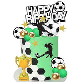 36 PCS Soccer Cake Toppers - Football Cake Decorations for Soccer Theme Party Supplies