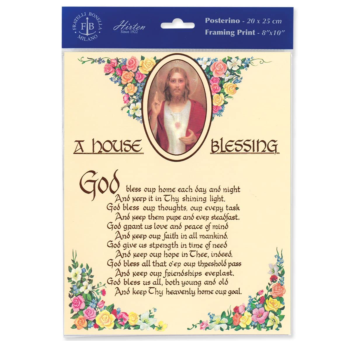 A House Blessing 8"x10" Italian Prints, 3-Count Value Pack