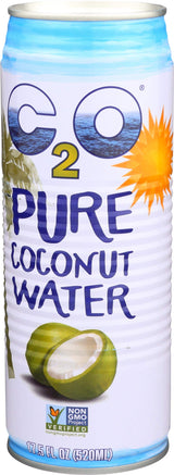 C2O Pure Coconut Water, Unsweetened, 17.5 oz