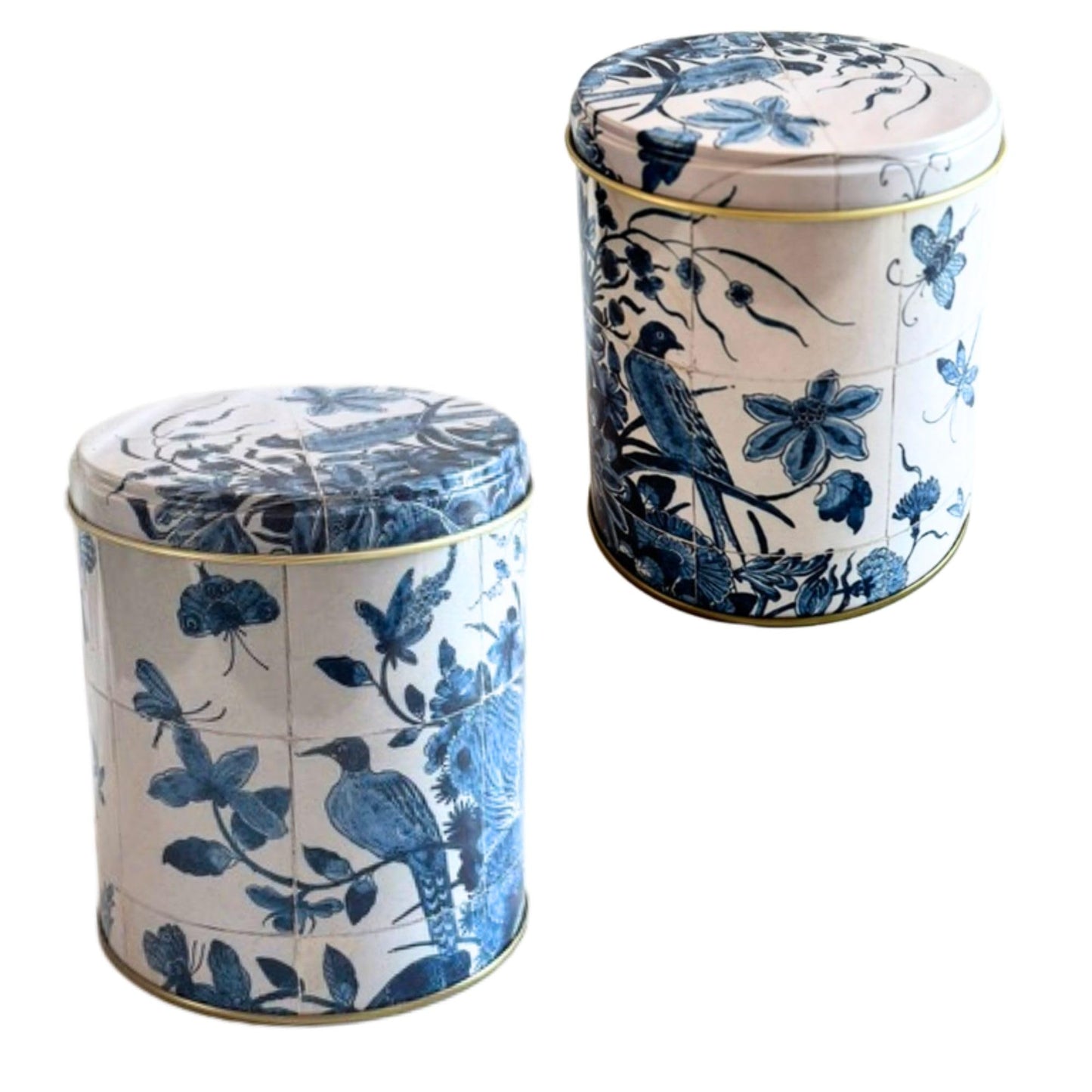 DeReuze Dutch Stroopwafels Gift Set with Decorative Netherlands Inspired Design Blue Tin and Special Occasion Gift Message Shipped in Organza Bag (Get
