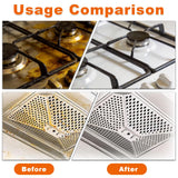 ZANSHI 2PCS Heavy-Duty Oil Cleaner Stains,Clean Up Kitchen Oil Stains Spray,Multi-purpose Clean Up Kitchens Heavy Oil Duty,with 5 Sponge Scourers