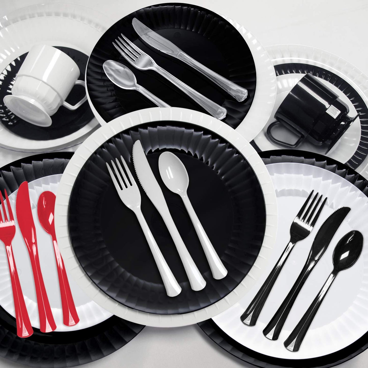 Party Essentials Extra Heavy Duty Full Size Plastic Cutlery, Disposable Utensils, Silverware, Party Supplies, Clear, Spoons, 24 Count