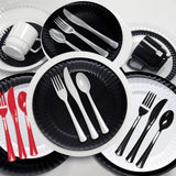 Party Essentials Extra Heavy Duty Full Size Plastic Cutlery, Disposable Utensils, Silverware, Party Supplies, Clear, Spoons, 24 Count