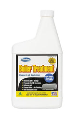ComStar Boiler Treatment, 1 Quart Boiler Water Cleaner & pH Neutralizer, Removes Oil & Sludge, Inhibits Scale & Corrosion, No Flushing Required, Easy