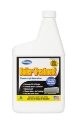 ComStar Boiler Treatment, 1 Quart Boiler Water Cleaner & pH Neutralizer, Removes Oil & Sludge, Inhibits Scale & Corrosion, No Flushing Required, Easy