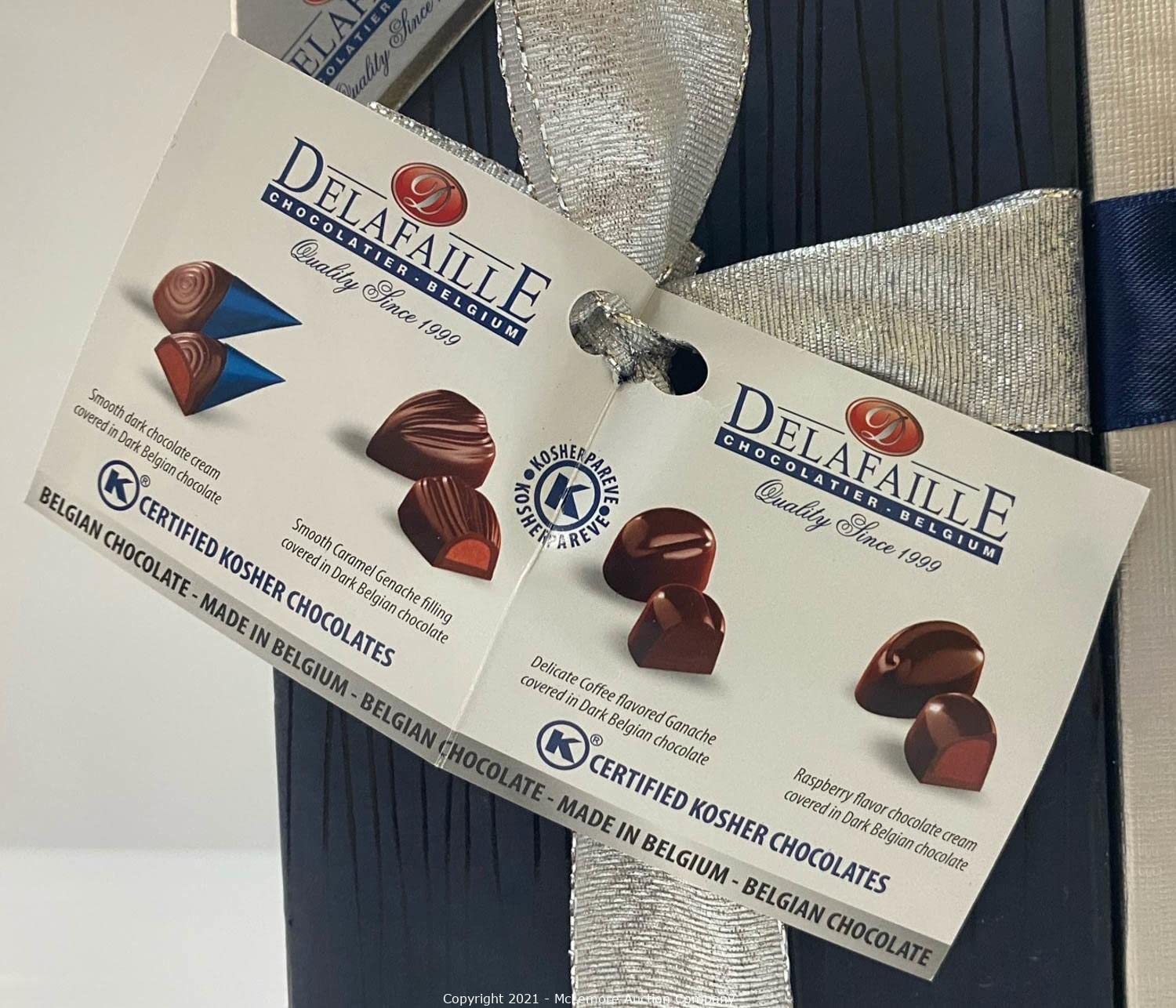 Delafaille Premium Belgian Kosher/Vegan Assorted Chocolates Gift Boxeis