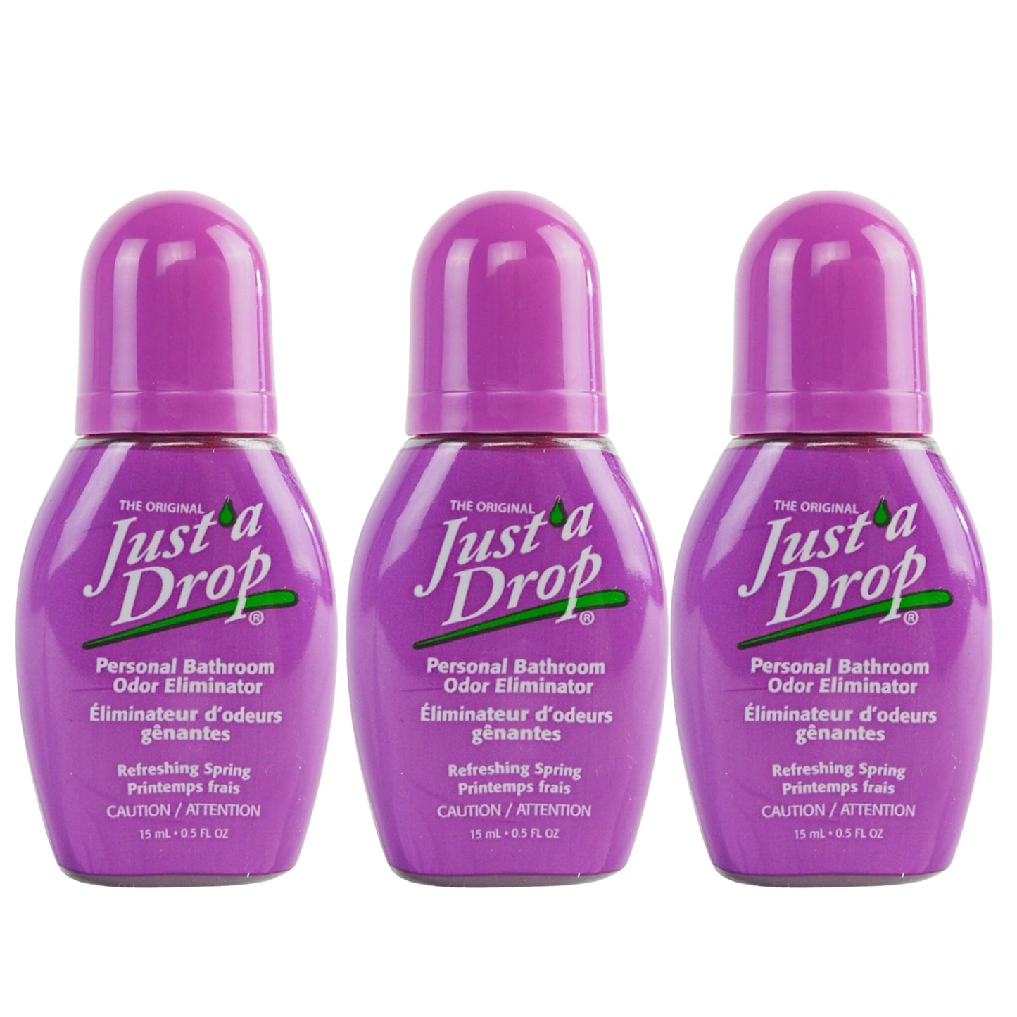 Just a Drop Odor Eliminator - Refreshing Spring by Prelam for Unisex - 0.5 oz Drops - Pack of 3