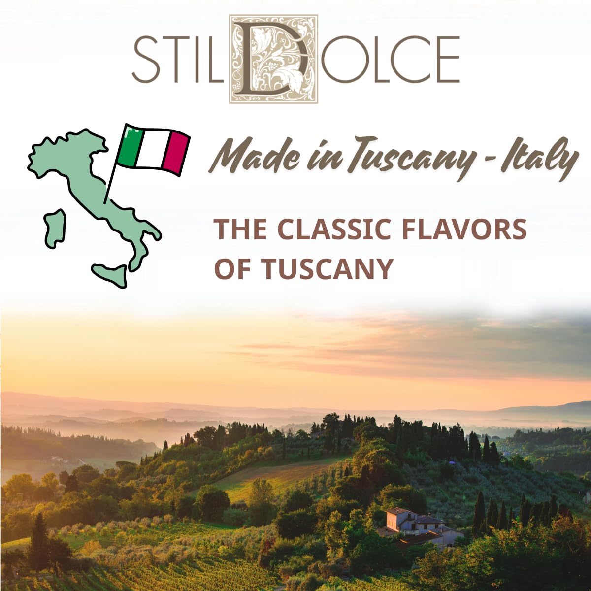 Italian Semi-Soft Fig Biscotti | Made in Tuscany, Italy | Stildolce Traditional Authentic Biscuits, Pack of 2
