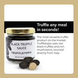 Truffletopia I Black Truffle Sauce 2-Pack I With Real Natural Black Truffles I For Seasoning, Cooking & Baking I Gluten Free, Non-GMO, No MSG