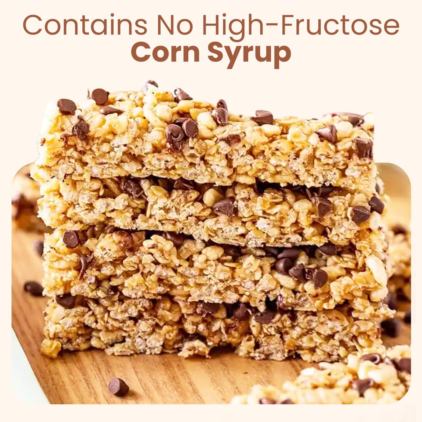 Wellsley Farms Chewy Chocolate Chip Granola Bars - No High-Fructose Corn Syrup - Vegetarian - Whole Grain Granola Bars - 110 Calories Per Bar