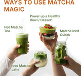 MEGAPLANTS Mushroom Matcha Magic (30 Servings) | Ceremonial Grade Japanese Matcha with Adaptogenic Mushrooms | Clean Energy & Calm Focus - Coffee