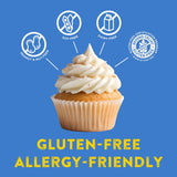 Kinnikinnick Cake Mix Variety Pack - Angel Food Cake, White Cake and Chocolate Cake Mixes- Gluten Free, Allergy Friendly Cake Mixes - 3 Pack, 1 of Each