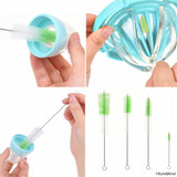 Baby Bottle Cleaning Kit - Set of 9 Cleaning Brushes for Cleaning Baby Milk/Water Bottles, Nipples, Caps, Straws, Tubes, etc. - Makes Your Bottle