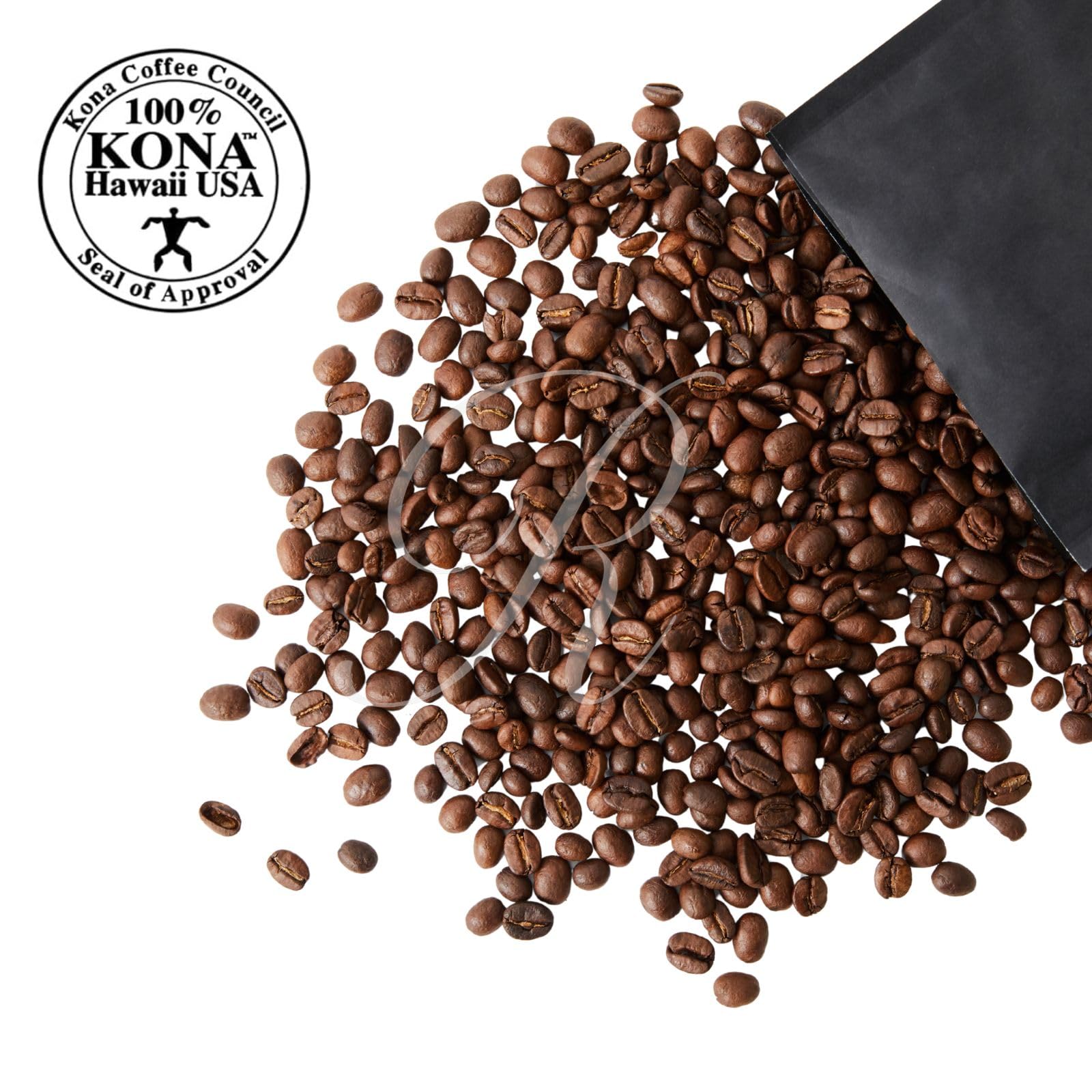 Hawaiian Kona Extra Fancy Coffee, Medium Roast, Whole Bean, 1 lb Bag