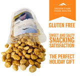 Oregon Farm Fresh Snacks Toffee Peanuts - Sun-Baked Sweet Covered in Toffee - Locally Made Butter Snack - All Natural Ingredients - Resealable Bag