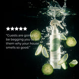 Grow Fragrance Certified Non Toxic, 100% Plant Based Fabric and Room Air Freshener Spray. Made with All Natural Essential Oils (Cucumber Aloe 2 Pack)
