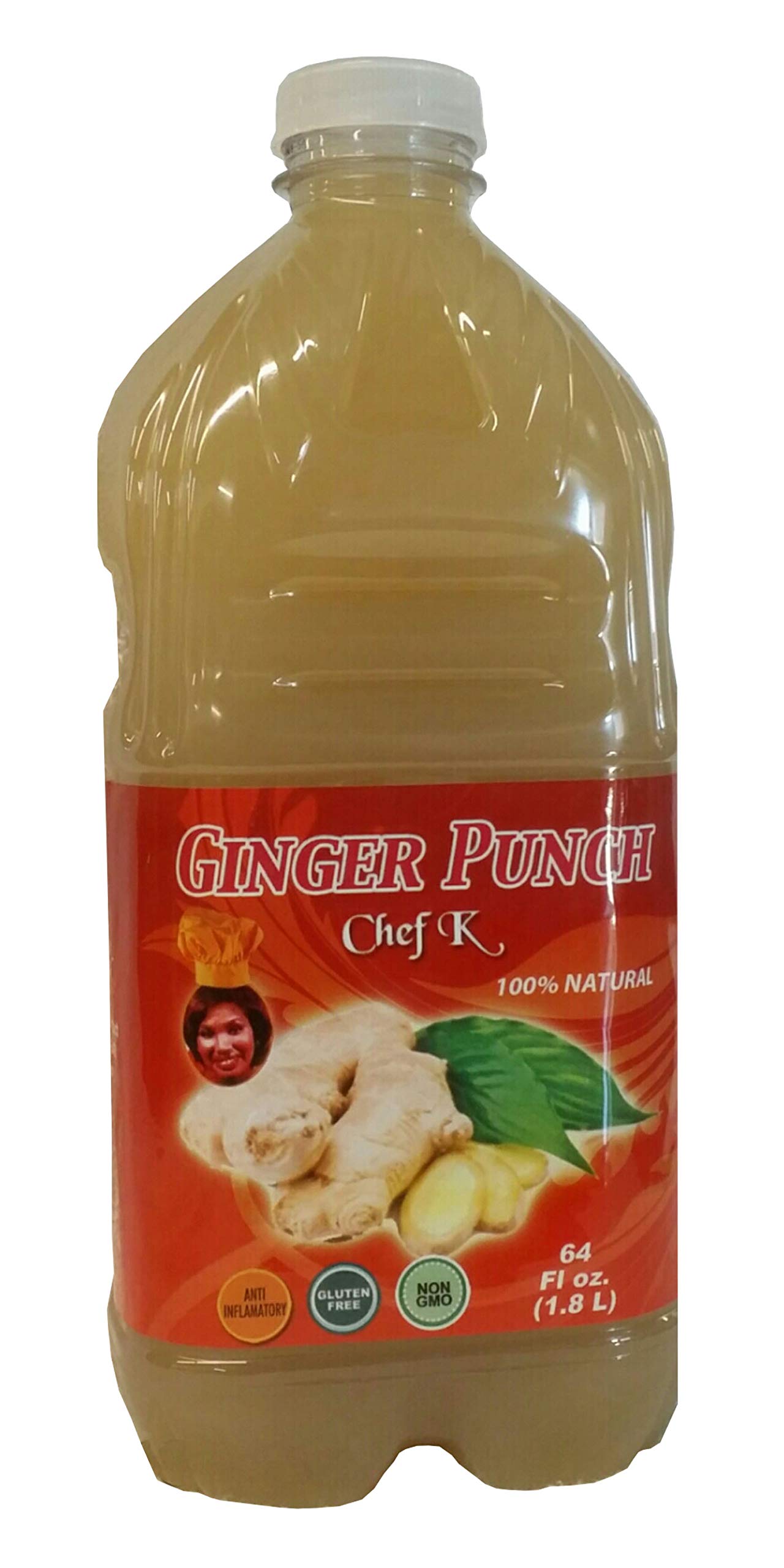Chef K Ginger Punch with Fresh Ginger, 100% Natural Ginger, No Preservatives (9pk)