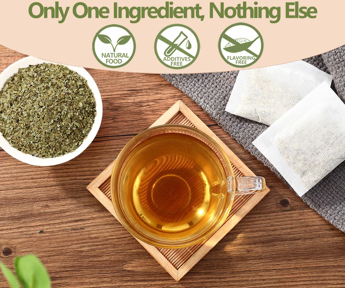 Premium 100 Unsmoked Yerba Mate Tea Bags, Made with 100% Pure Yerba Mate Leaves, No Additives & Caffeine Free.