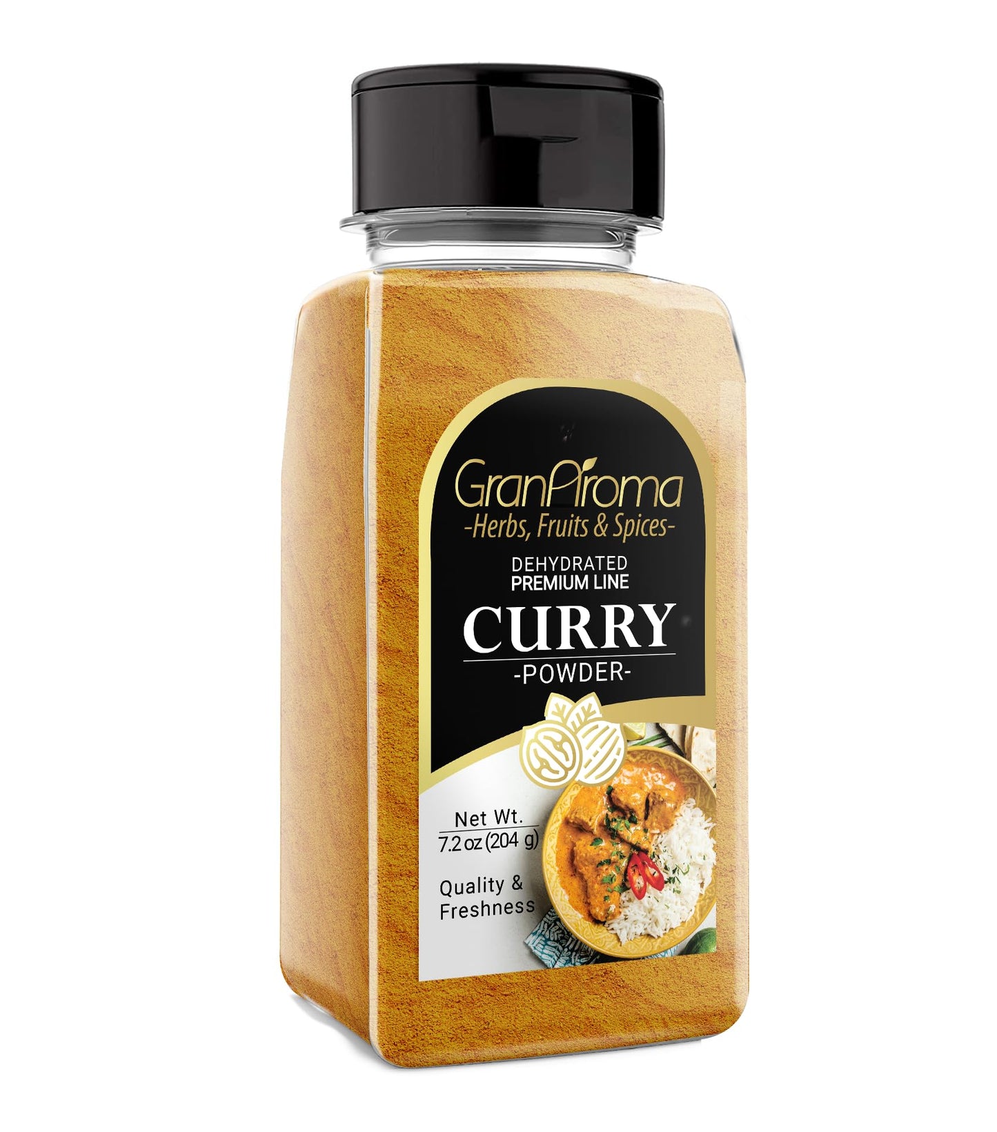 GranAroma Curry Seasoning, 7.2 oz, Authentic Spice Mix, Delicious Taste