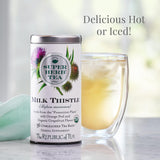 The Republic of Tea - Organic Milk Thistle SuperHerb Tea Tin, 36 Herbal Tea Bags, Naturally Caffeine-Free