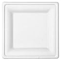 Responsible Products 100% Compostable 6 Inch Square Paper Plates White (50 Pack), Disposable Paper Plates Heavy Duty, Biodegradable & Eco-Friendly