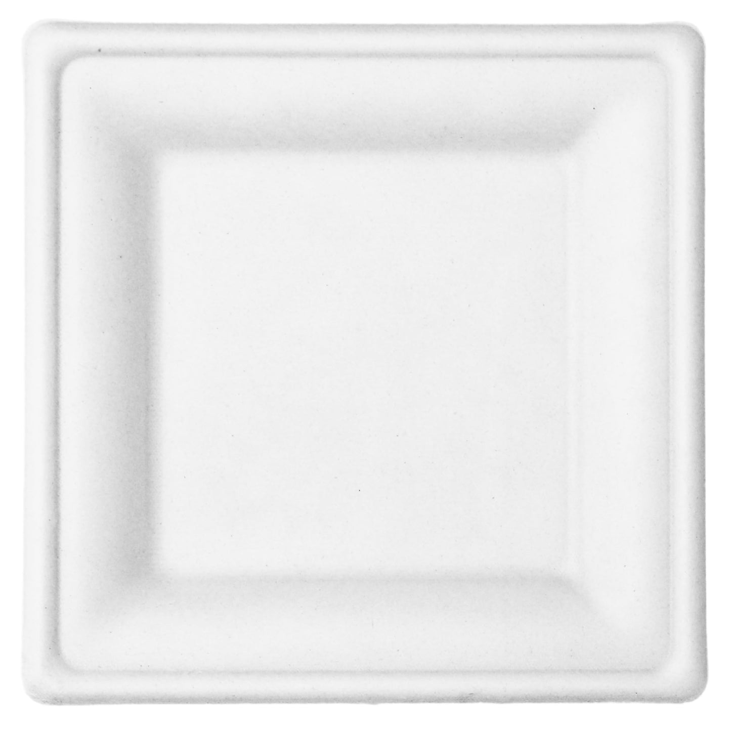 Responsible Products 100% Compostable 6 Inch Square Paper Plates White (50 Pack), Disposable Paper Plates Heavy Duty, Biodegradable & Eco-Friendly