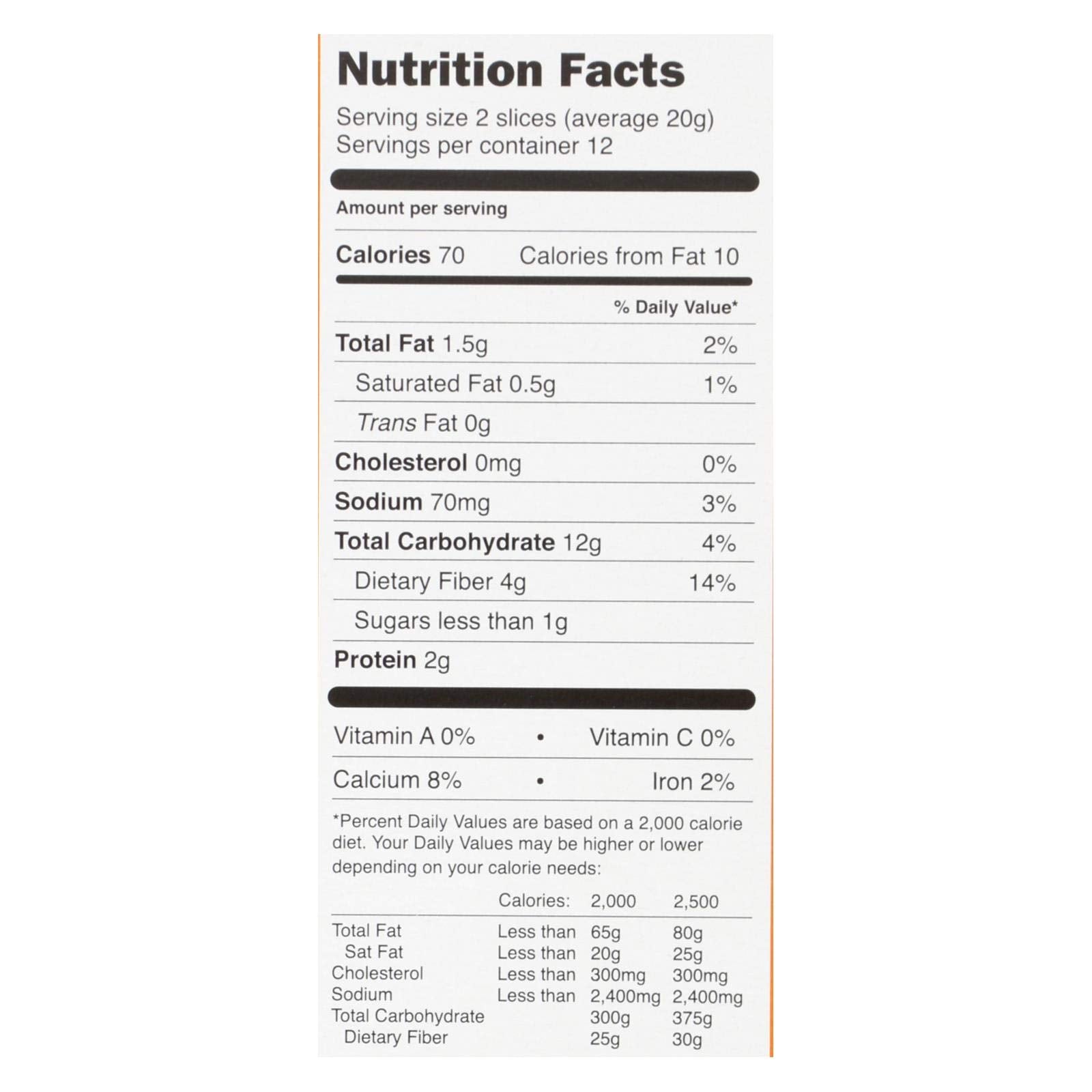 Ryvita Crisp Bread Sesame Rye Crispbread - 8.8 Oz -