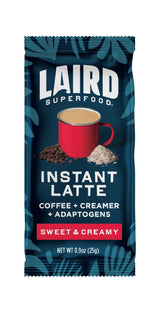 Laird Superfood Sweet and Creamy Instant Latte with Adaptogens, 5 pk Sachets