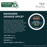 Celestial Seasonings Mandarin Orange Spice Herbal Tea, Single-Serve Keurig K-Cup Pods, 96 Count