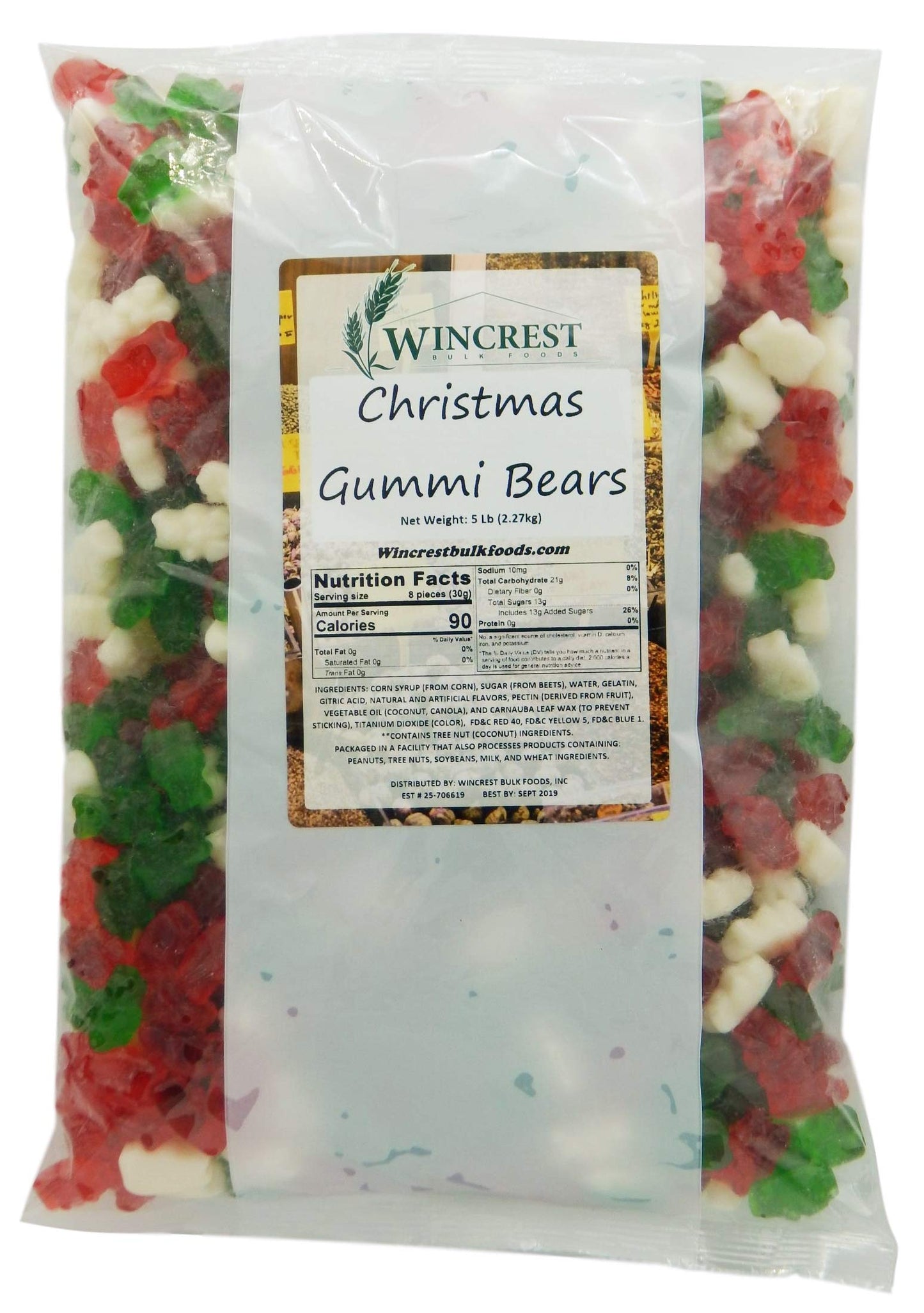 Christmas Gummi Bears - 5 Lbs