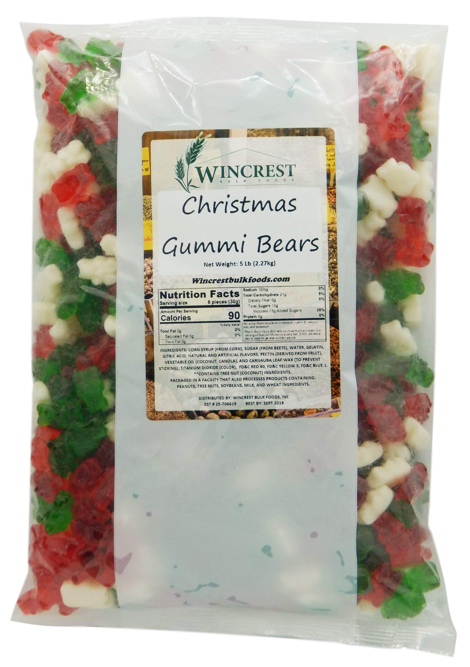 Christmas Gummi Bears - 5 Lbs