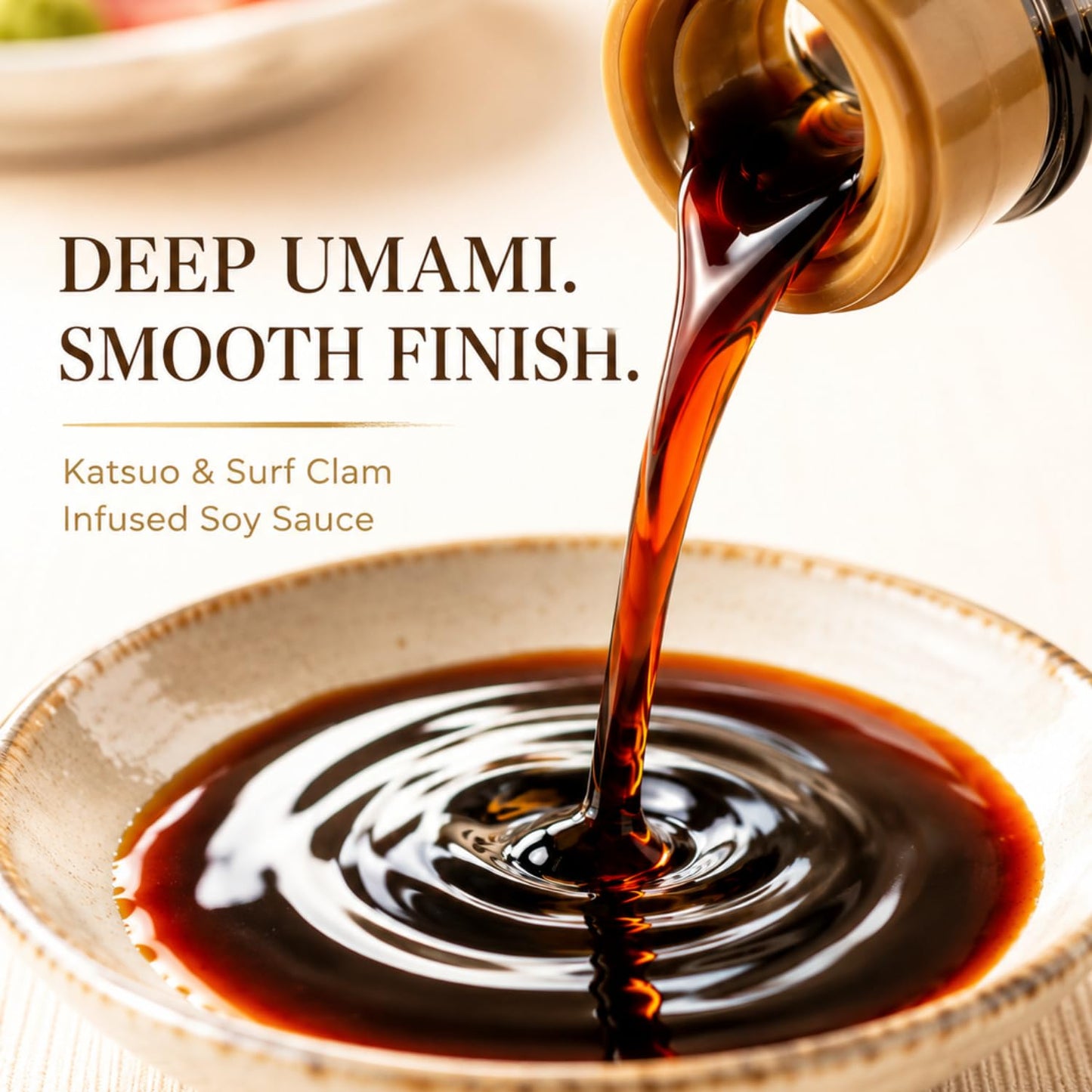 HOKKI ARTISAN SOY SAUCE - Hokkaido Tomakomai Crafted Katsuo-Flavored Japanese Shoyu, Deep Umami Seasoning for Sushi, Sashimi & Cooking, 150 ml (5 fl