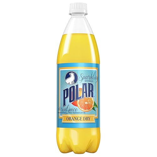 Polar Beverages Dry Juice, Orange, 33.8 Fluid Ounce (Pack of 12)