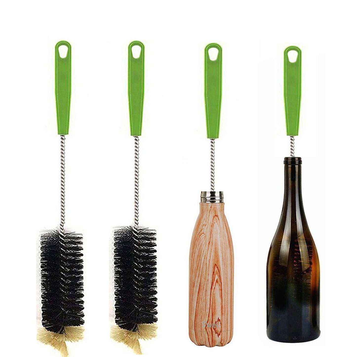 Long Bottle Brush, 17 in Bendable Cleaner Brushes for Cleaning Neck Beer Bottles, Wine, Baby Bottles, Water Bottles, Tumblers, Flask, Bird Feeder