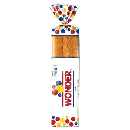 Wonder Bread Giant White Sandwich Bread, Sliced White Bread, 24 oz Loaf