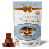 Southern Caramel Bourbon Caramels, Soft Buttery Gourmet Caramel Candy Infused with Smooth, Top-Shelf Bourbon, Handcrafted, Small Batch, Gluten Free