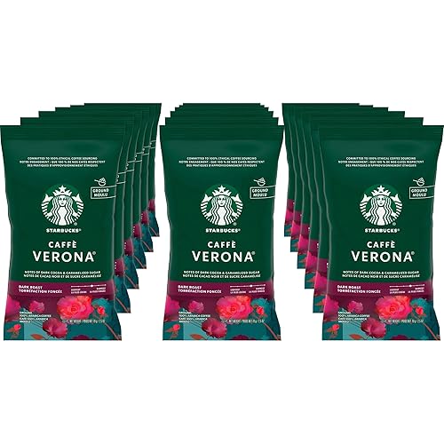 Starbucks® Caffe Verona Ground Coffee, 2.5 Oz., Box Of 18
