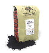 Alice Lake Organic Dark Roast Ground Coffee Beans - Freshly Roasted by Poverty Bay Coffee Company, 2lb Bag