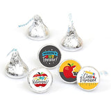 Big Dot of Happiness Teacher Retirement - Happy Retirement Party Round Candy Sticker Favors - Labels Fit Chocolate Candy (1 sheet of 108)