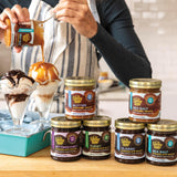 Sunday Night Foods Classic Chocolate and Bittersweet Chocolate Sauce: Gourmet Chocolate Sauces, Farm-Crafted, Gluten-Free, No Artificial Ingredients