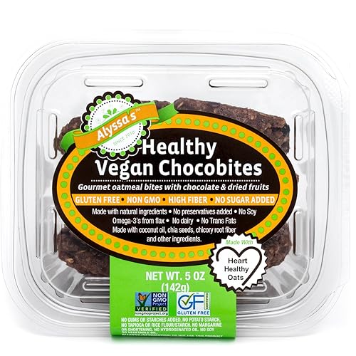 Alyssa’s Vegan Chocobites ? Gluten Free Cookies, Healthy Snacks from the Bakery ? Dairy Free, Sugar Free, Low Carb, Keto Protein Snacks ? Gluten Free