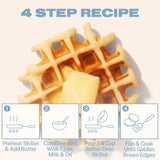 Cravings by Chrissy Teigen Pancake and Waffle Mix, Gluten free, Buttermilk Mochi Pancake & Waffle Mix, 3 Ingredients Mix, Makes 18 Pancakes, 14.2 oz (Pack of 6)