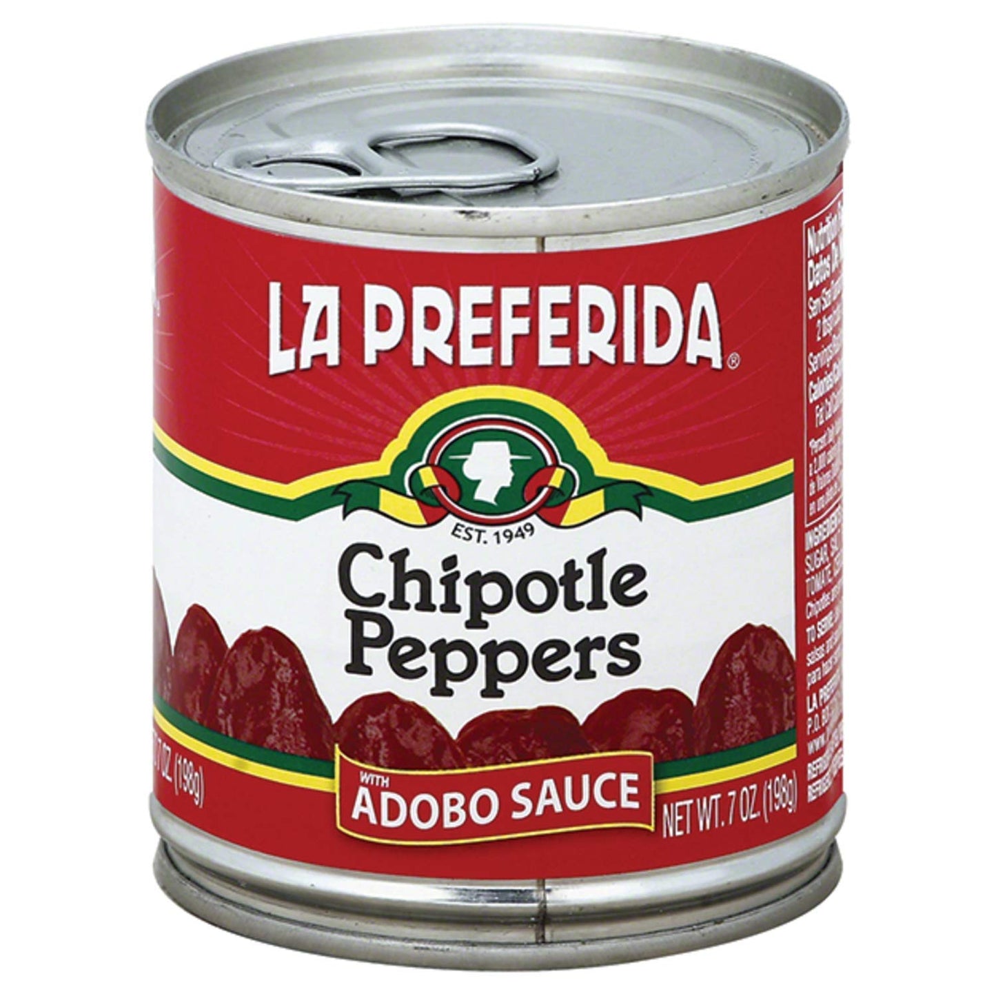 La Preferida Whole Chipotle Peppers, Hot, 7 OZ (Pack of 3)