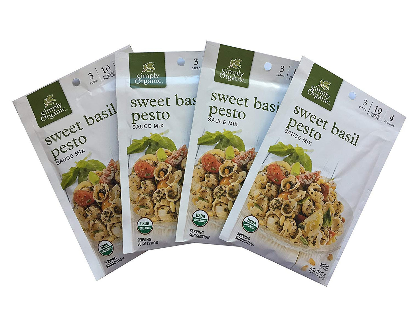 Simply Organic | Sweet Basil Pesto Sauce Mix | .53oz (Pack of 4)