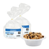 2 Pack of 100 Count - White 12 oz. Plastic Bowls - (styles may vary)