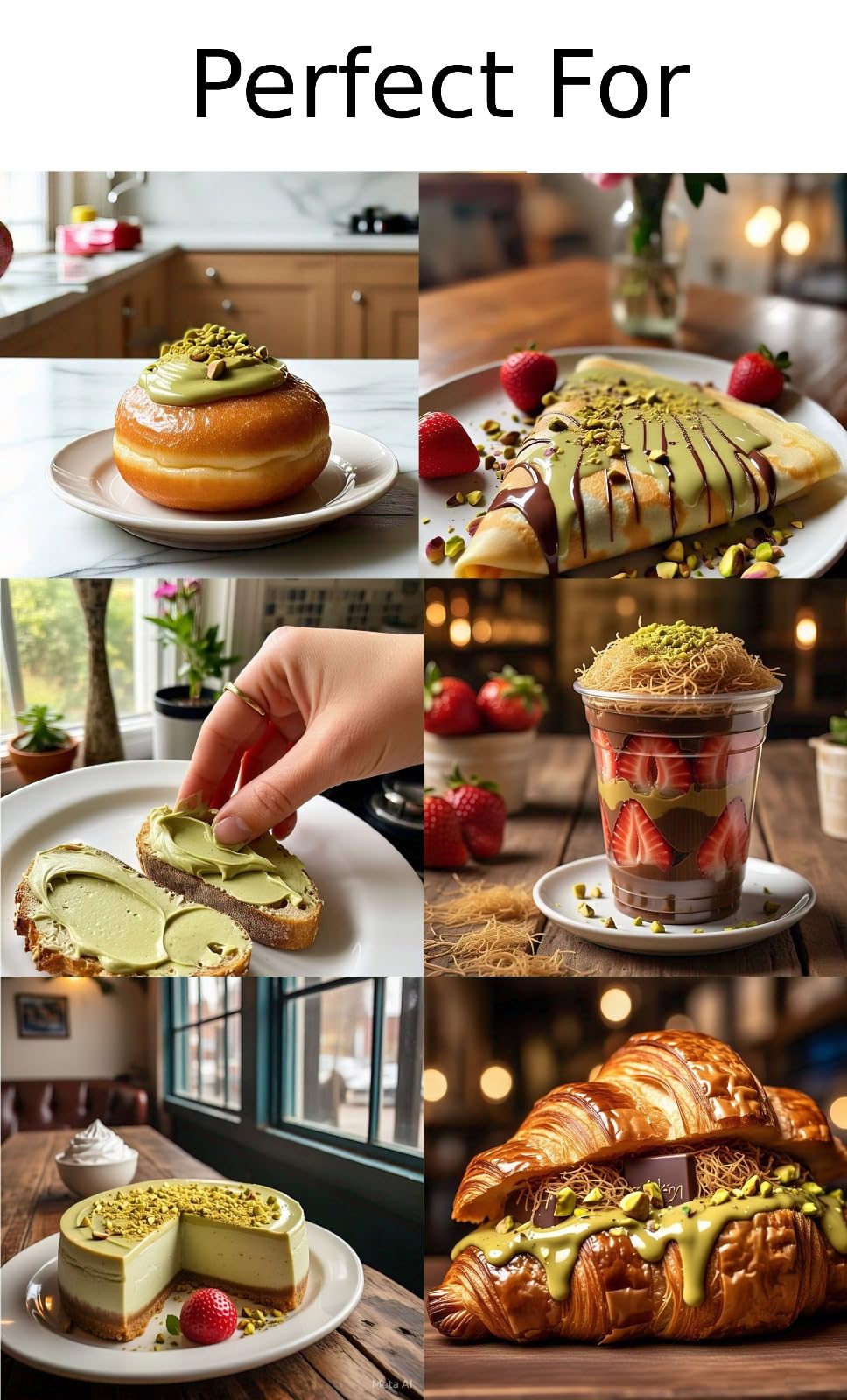 Creamy Pistachio Spread, Spreadable Pistachio Cream, 11.64 oz (330g)