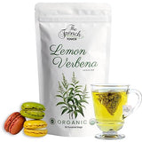 The French Touch Lemon Verbena Tea ORGANIC | 1.8g x 30 Pyramid Bags | 100% Certified USDA Organic | Plant based tea bags | Select Premium Tea (Lemon