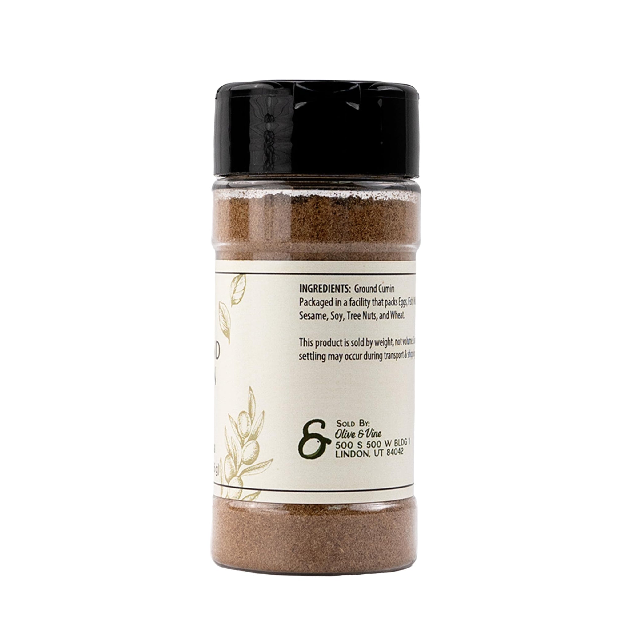 Olive & Vine Ground Cumin, Warm & Earthy Flavor, For Curries & Stews (2 Ounce)