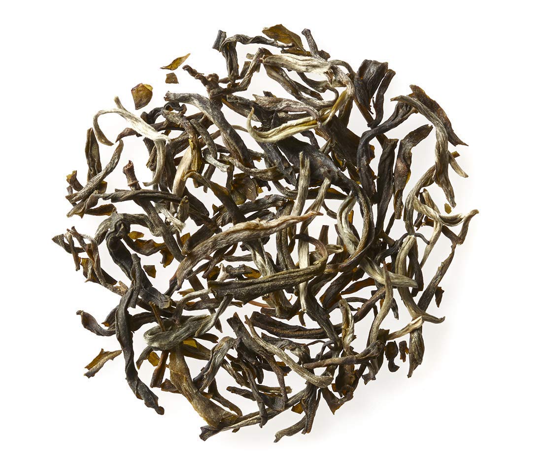 Golden Moon Tea Organic Jasmine Green Tea - Finest Leaves & Flowers - Loose Leaf, Non-GMO - Travel Tin (34 Servings)